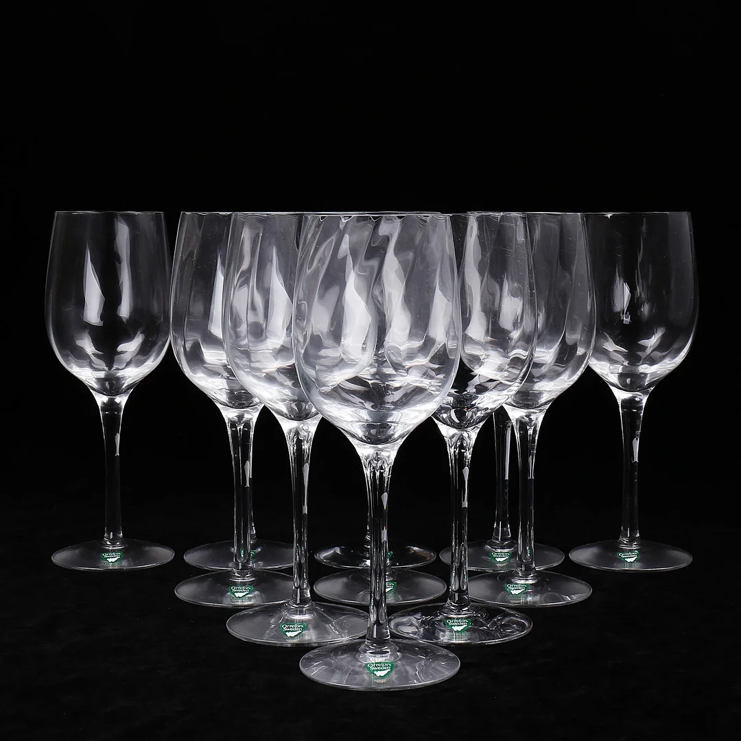 BERTIL VALLIEN. "Chateau", vinglas, 11 st, Orrefors. — Tableware — Växjö Auktionskammare