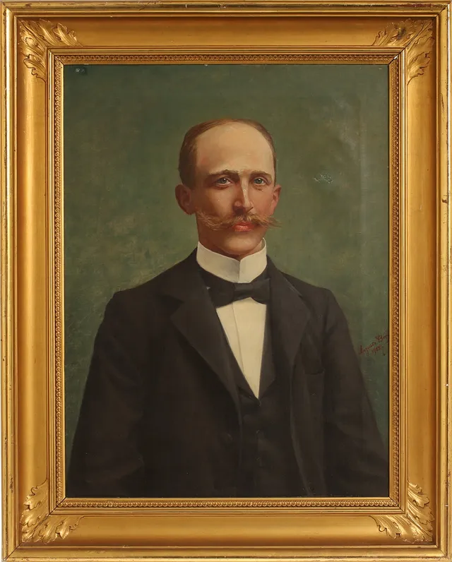AUGUSTA BORG. Olja på duk, signerad 1902.