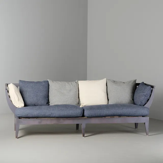 NIRVAN RICHTER. Soffa, “Träsoffa”, 4-sits, Norrgavel, 1990-tal.