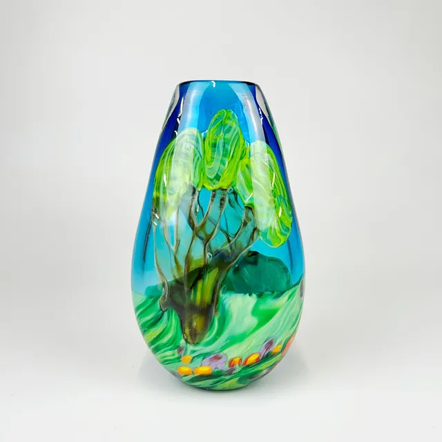 LYNDEN STUDIO GLASS VASE.