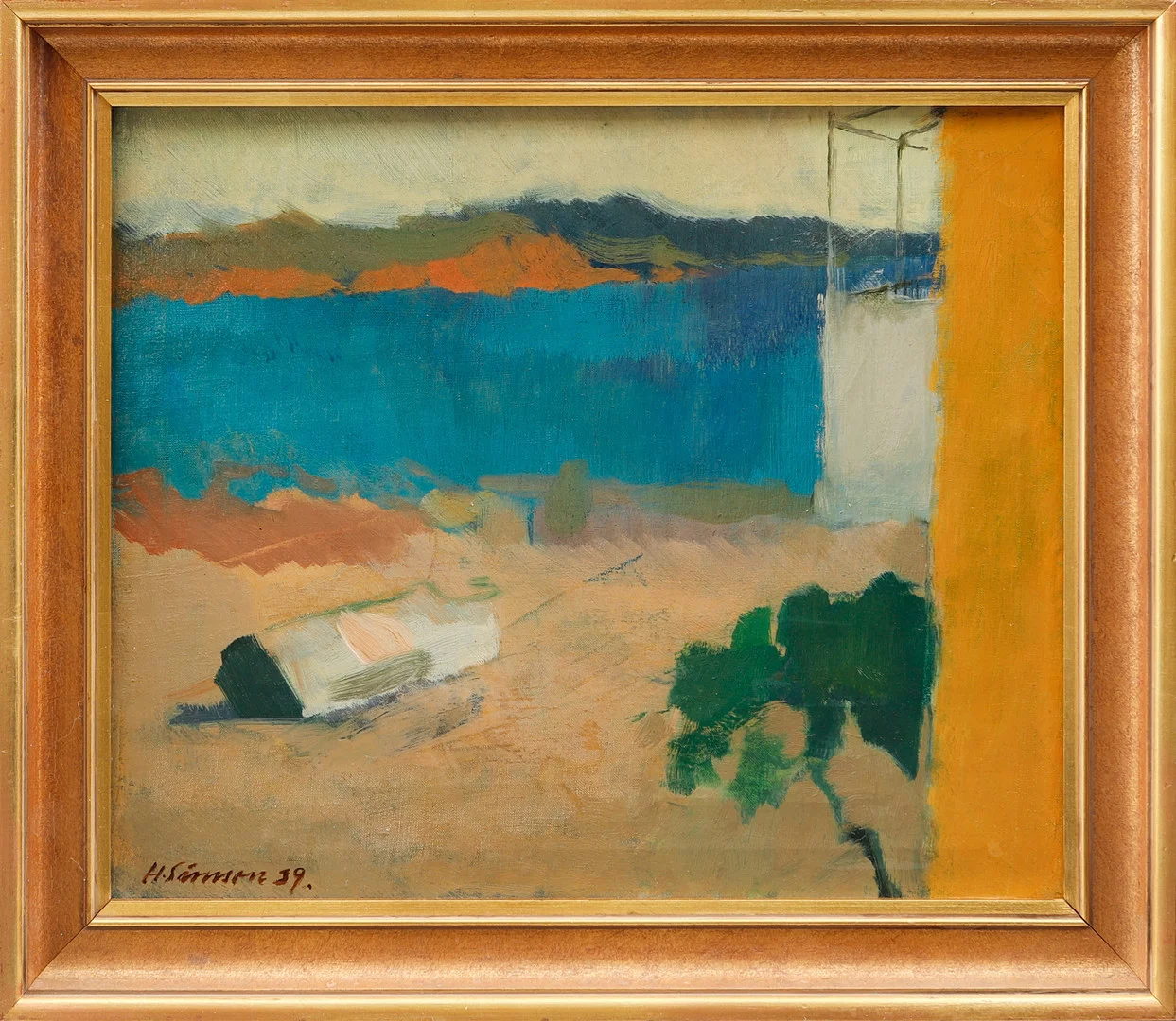 HUGO SIMSON. "Syd Frankrige", olja på duk, signerad och daterad 39. — Paintings — Göteborgs Auktionsverk
