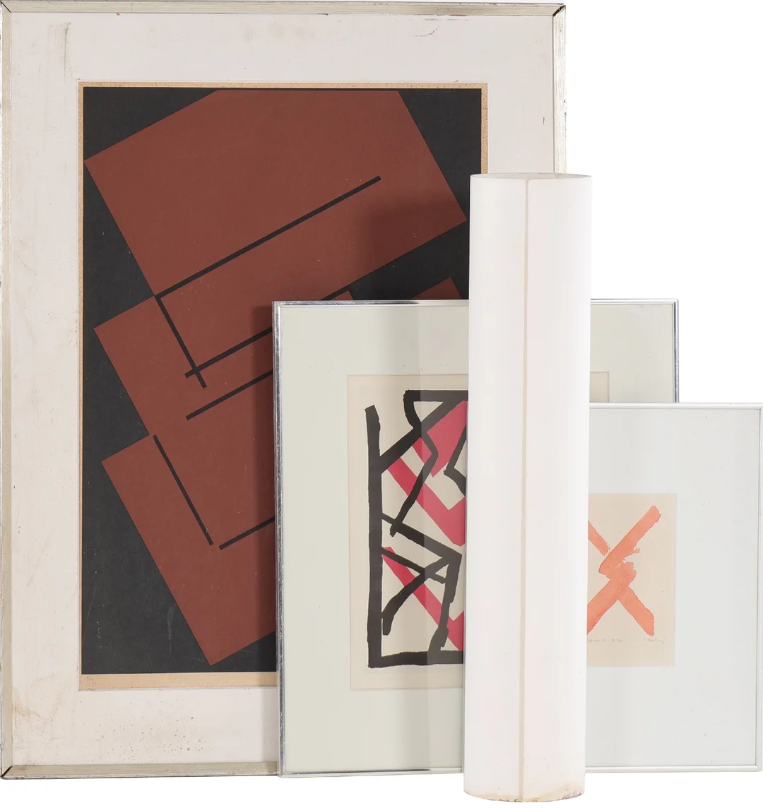 Søren Rosberg: Four Compositions (4) — Paintings and sculptures/Prints and photography — Lauritz