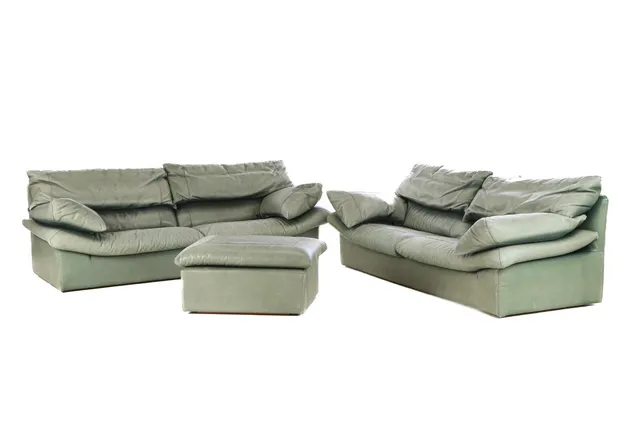 N. Eilersen. Leather sofa group (3)