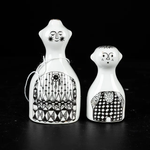 RAIJA UOSIKKINEN. Salt och Pepparkar, "Emilia", Arabia, Finland, 1960-tal.