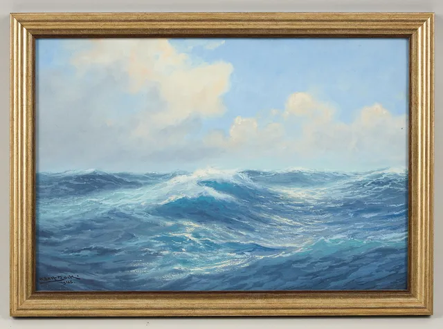 ADOLF BOCK. Vita gäss, signerad samt daterad 1942, gouache.
