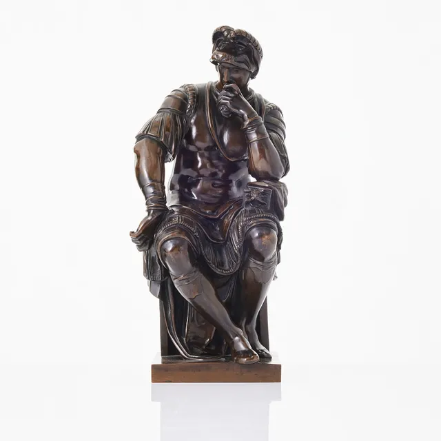 FERDINAND BARBEDIENNE. Lorenzo de Medici efter Michelangelo Buonarrotti.