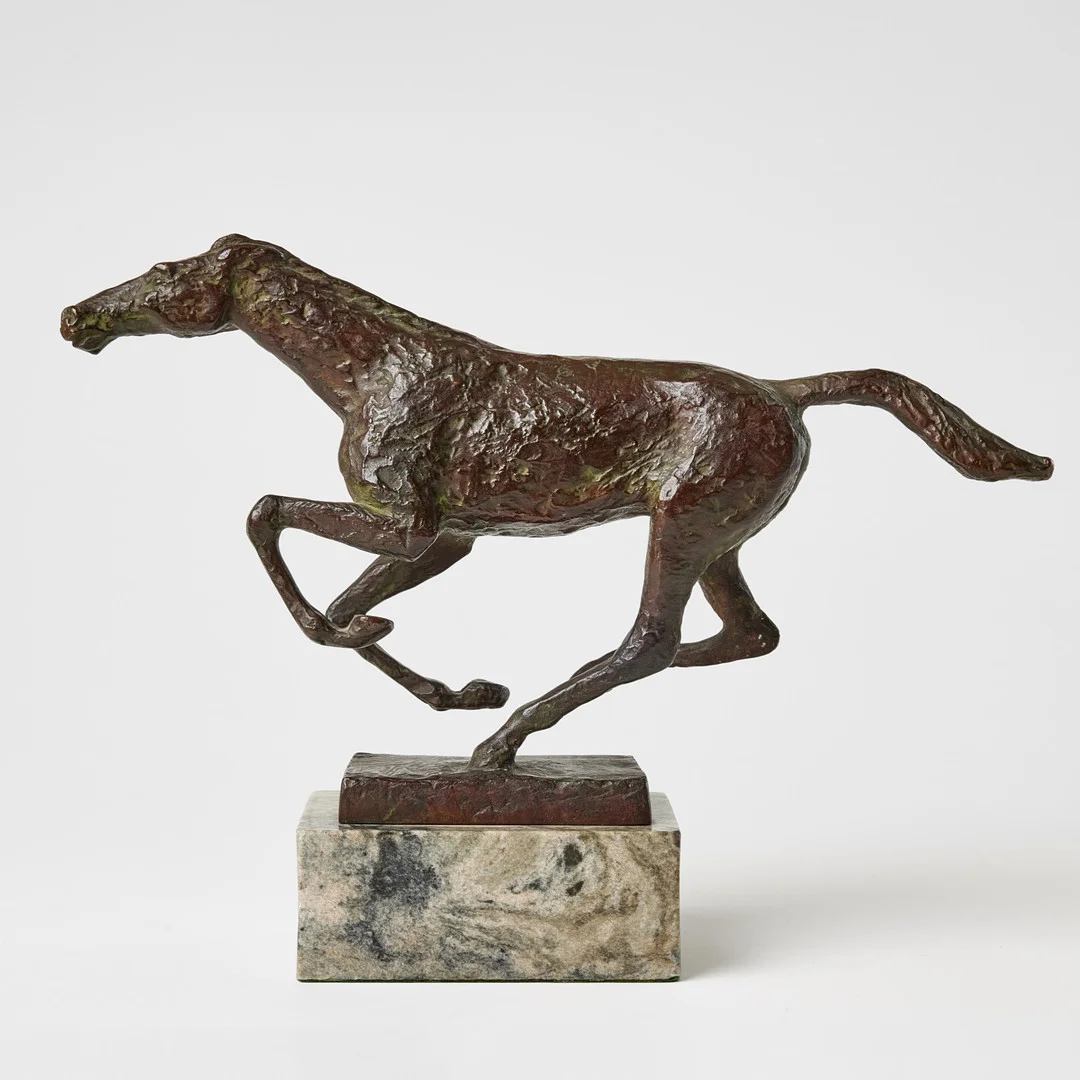 GEORG GANMAR. Galopperande häst. — Sculptures & Bronzes — Stockholms Auktionsverk Fine Art