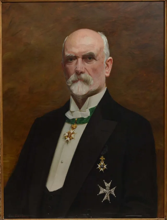 NILS FORSBERG. Justus A Waller. Olja på duk.