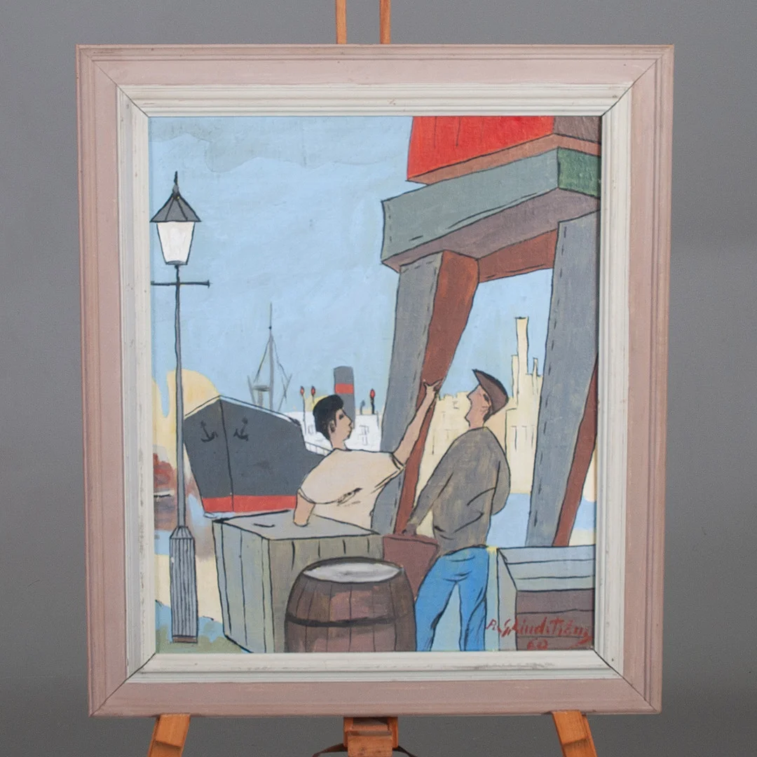 PER GUNNAR LINDSTRÖM (1909 - 1986). Olja på duk, signerad daterad -60. — Paintings — Laholms Auktionskammare