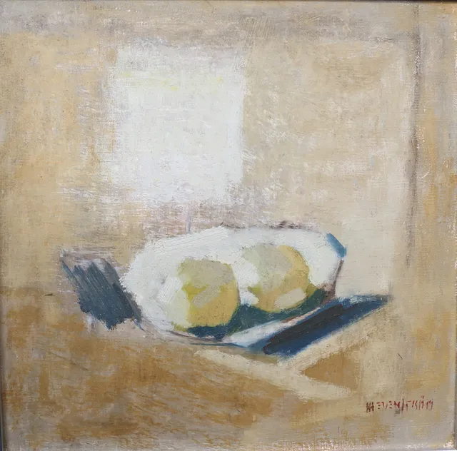 HANS  HEDENSTRÖM. "Frukter". Olja på duk, signerad.