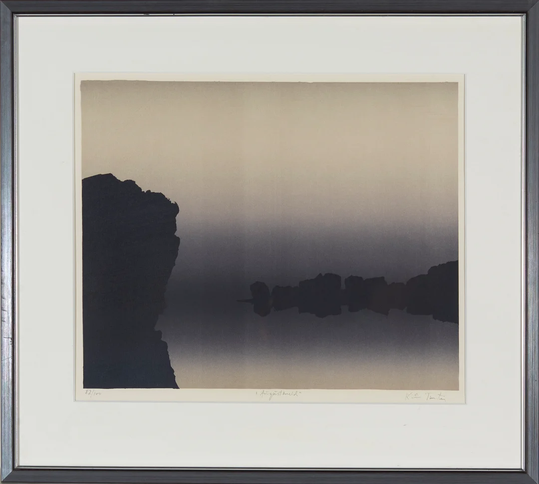 Tveter, Kåre — "Augustkveld" — Kunst/Grafikk — Blomqvist