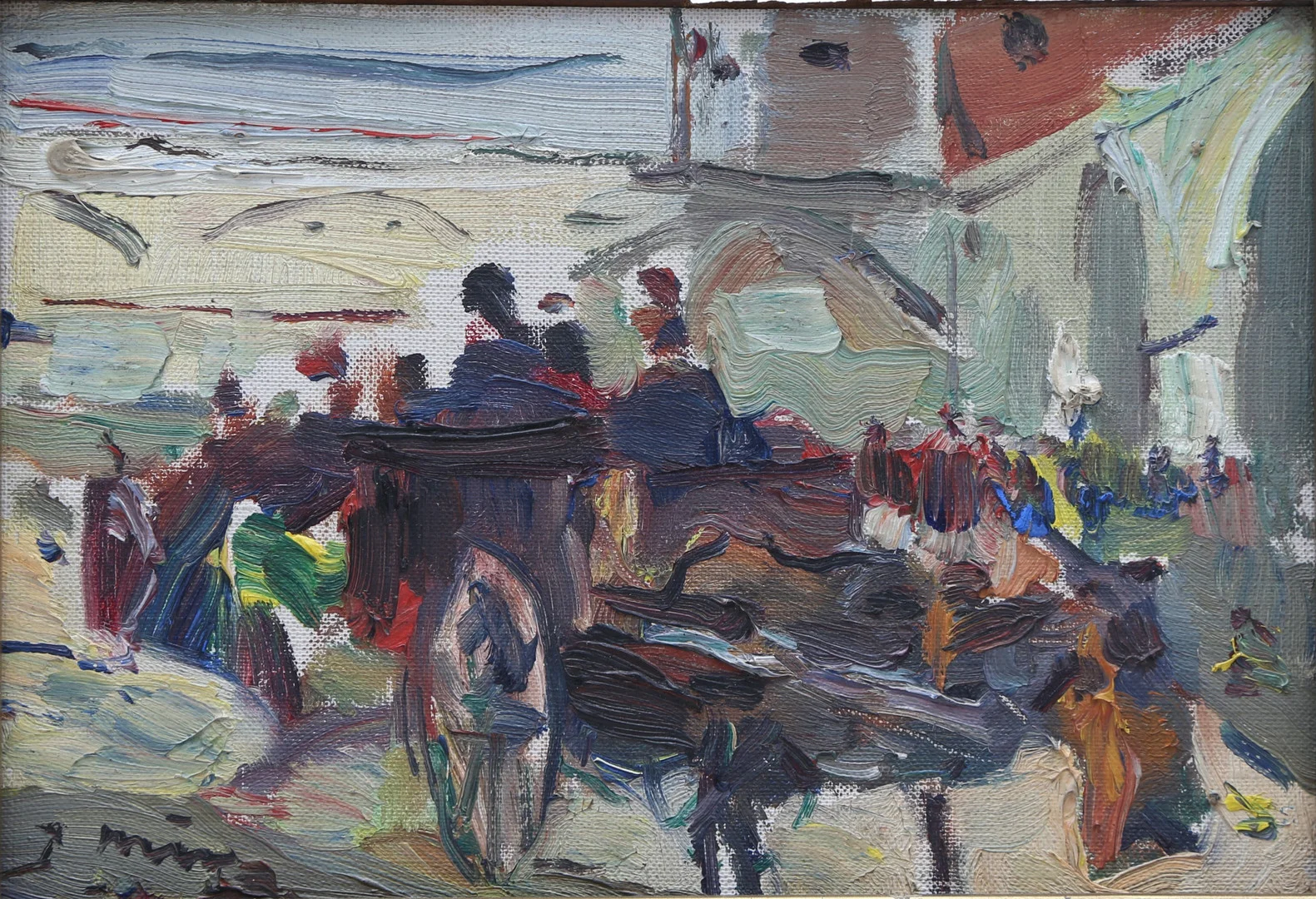 JOAQUIM MIR. “Els Tres Tombs”, Vilanova i la Geltrú. — Paintings — Balclis