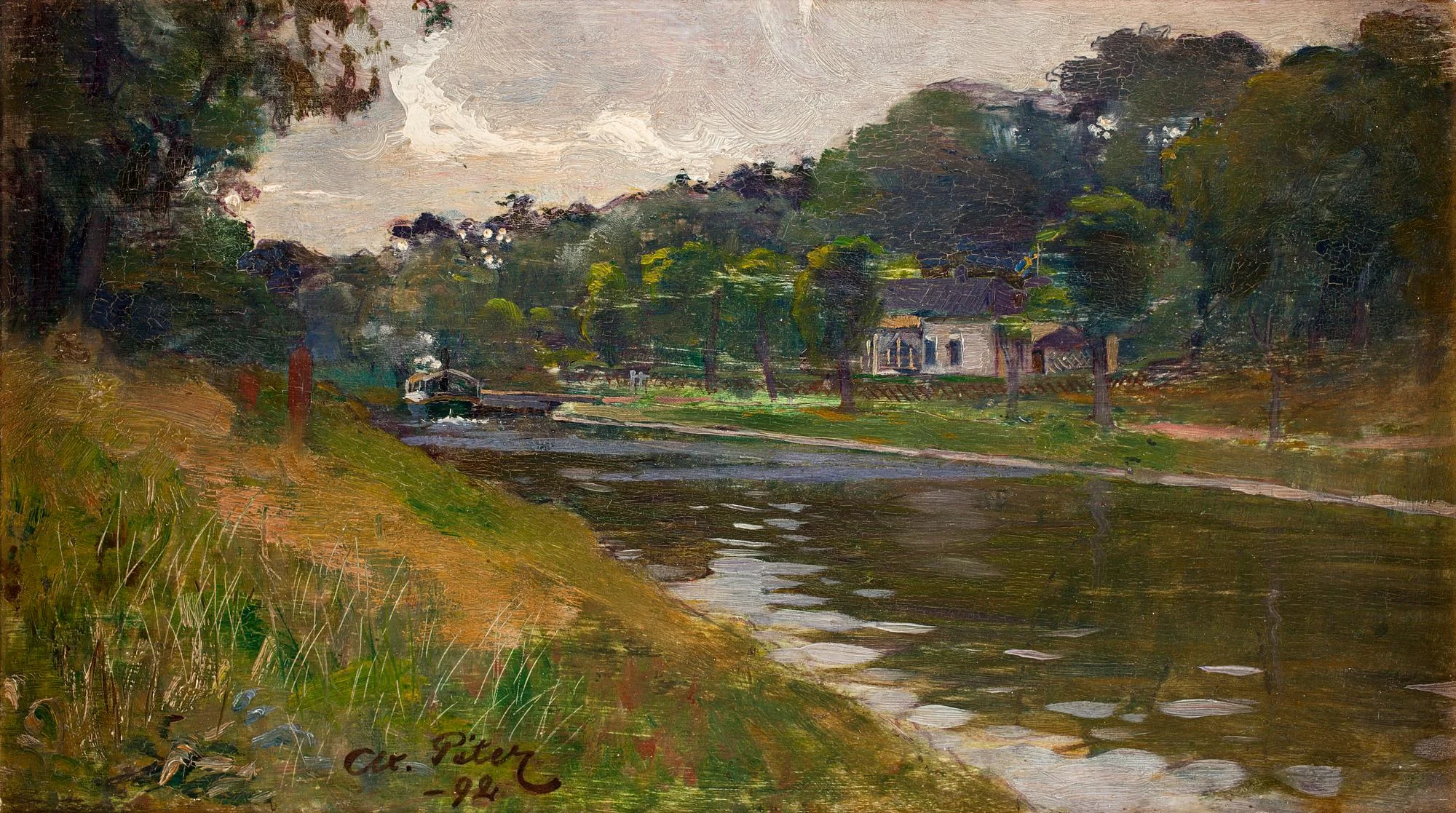 Axel Peter, "Djurgårdskanalen". — Bukowskis