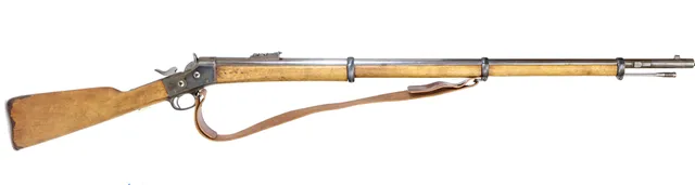 GEVÄR, Rollingblock, fabrikat Carl Gustav, modell 1867, kaliber 12,7x44RF (Rimfire), tillv.nr 17257, se-nr begagnad.