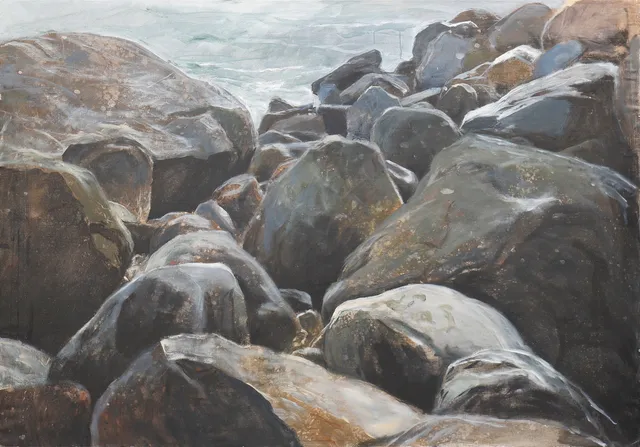 GÖSTA CALMEYER. STENAR I VATTEN.