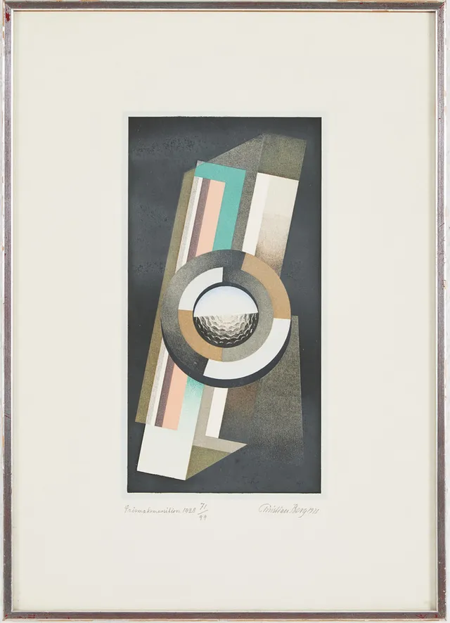CHRISTIAN BERG. "Prisma komposition 1928".