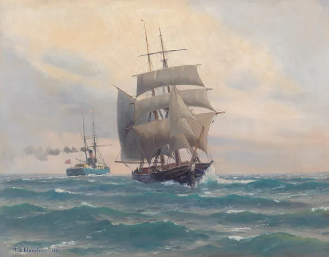 Hansteen, Nils — Seil- og dampskip, 1888