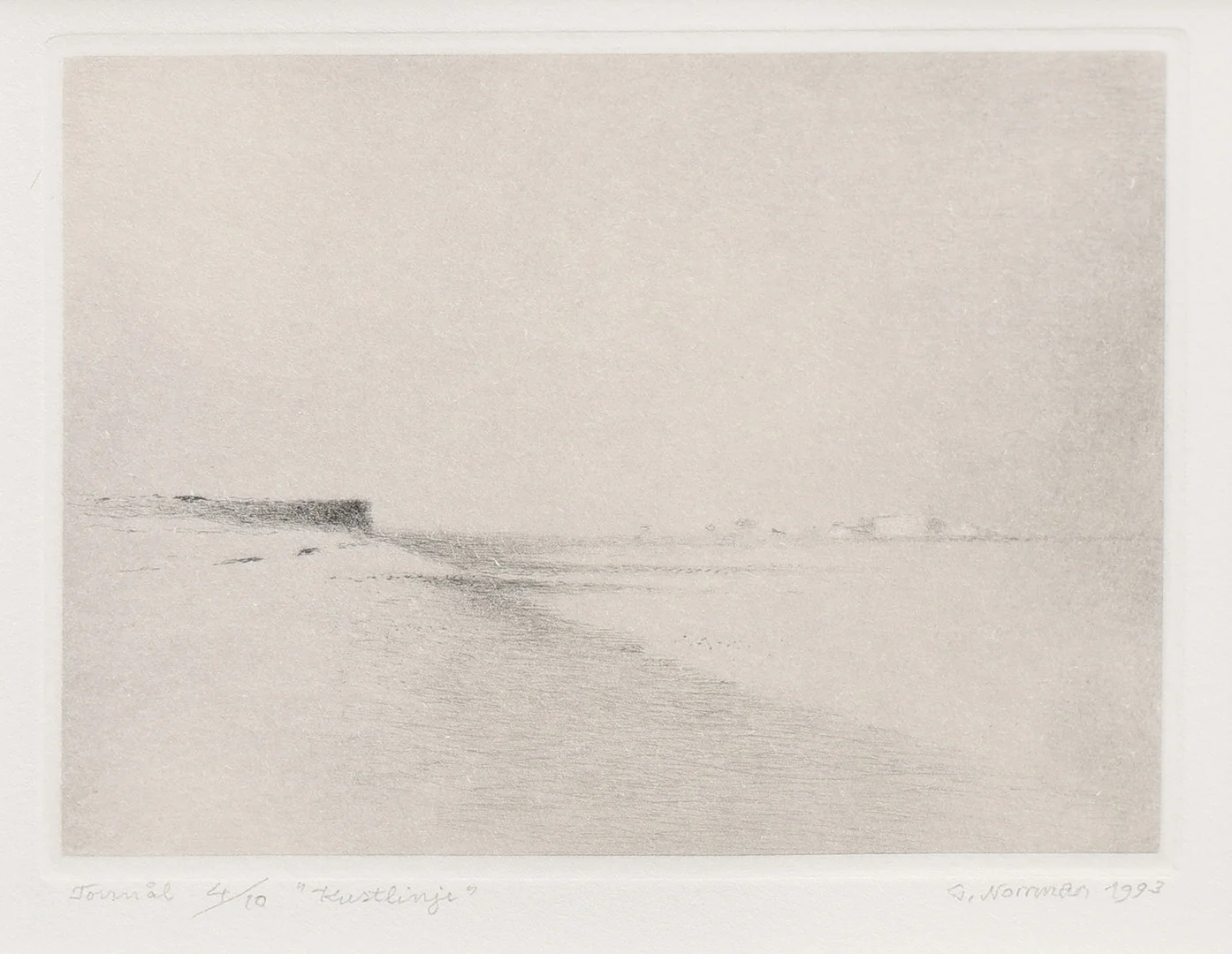 GUNNAR NORRMAN. "kustlinje". — Engravings & Prints — Crafoord Auktioner Lund