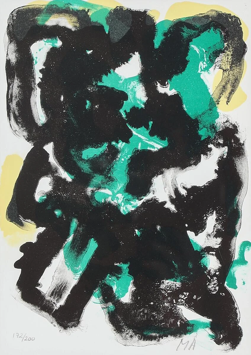 Mogens Andersen: Untitled. Signed MA, 172/200. Lithograph in colours. Sheet size 30×21 cm. — Modern Prints/Modern art — Bruun Rasmussen