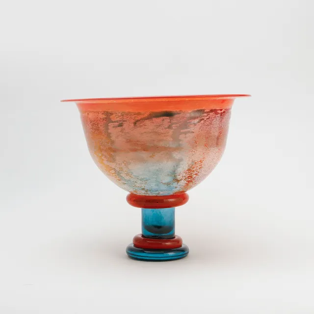 KJELL ENGMAN. glas, "Cancan", skål på fot.