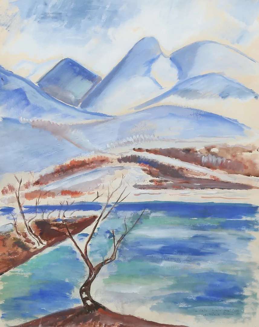 KJELL LEANDER ENGSTRÖM. blandteknik, signerad och med dedikation. — Paintings — Gomér & Andersson Linköping
