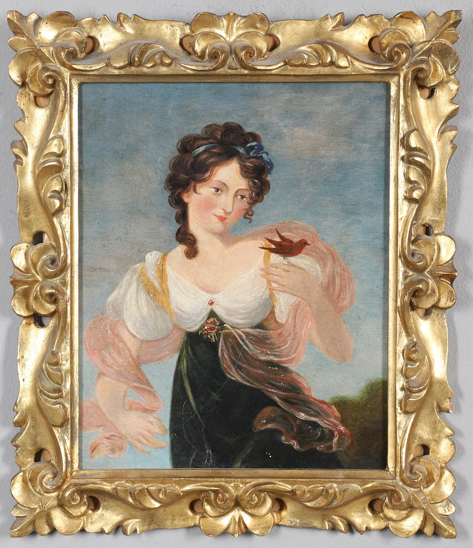 AFTER THE REV. MATTHEW WILLIAM PETERS, RA (1741/2-1814). LADY WITH A SONGBIRD. — Paintings — Lawrences Auctioneers