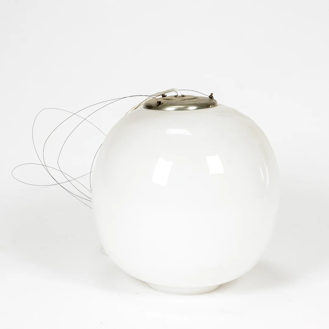 Vilhelm Lauritzen for Louis Poulsen. Radio house pendant made of white opal glass — Lamps and lighting/Pendant lights — Lauritz