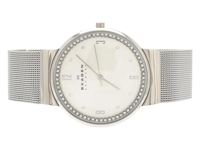 Armbandsur, Skagen, Ø34mm, Quartz, stål, Viklås, i box, nyskick, SKW2152, snr. 251807