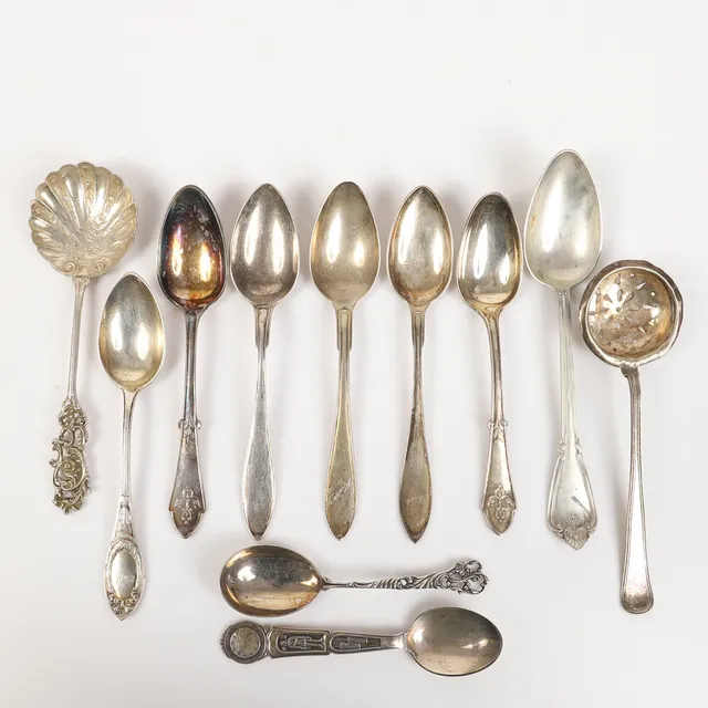 SKEDAR M. M., 11 delar, silver.