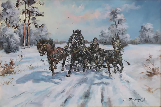 EDWARD PIERZYNSKI. Olja på duk, signerad.