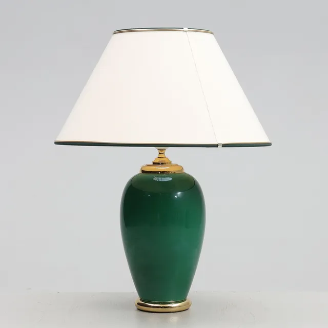 BORDSLAMPA, porslin, Benab.