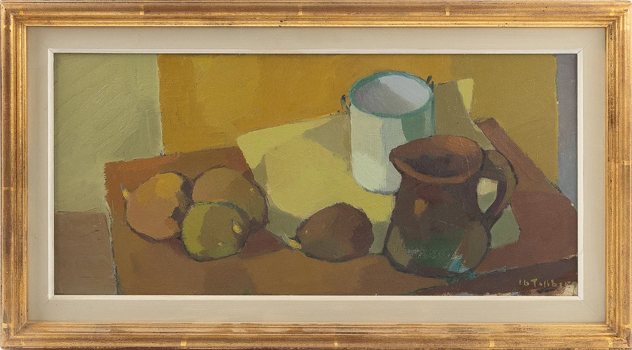 IB TOLLBERG. Stilleben, olja på pannå. — Paintings — Stockholms Auktionsverk Helsingborg