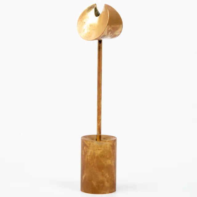 PIERRE FORSELL. Ljusstake, "Aniara", mässing, Skultuna.