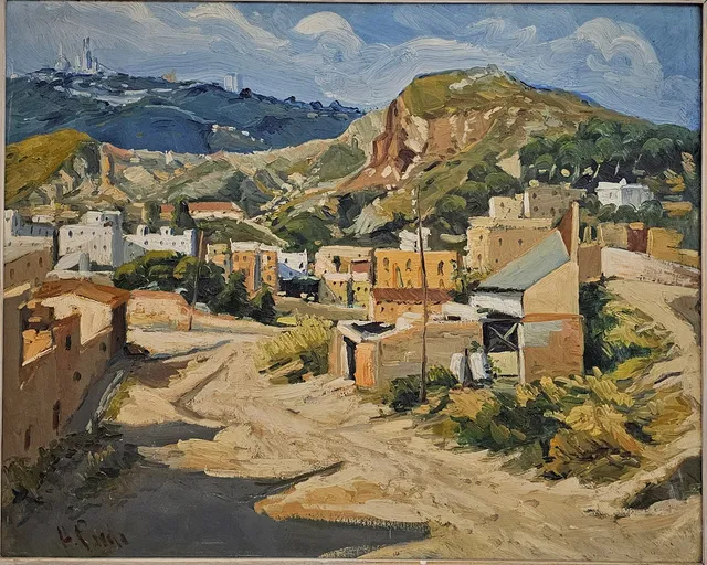 AGUSTÍN PARDO (1926-1995). Paisaje, óleo sobre lienzo.