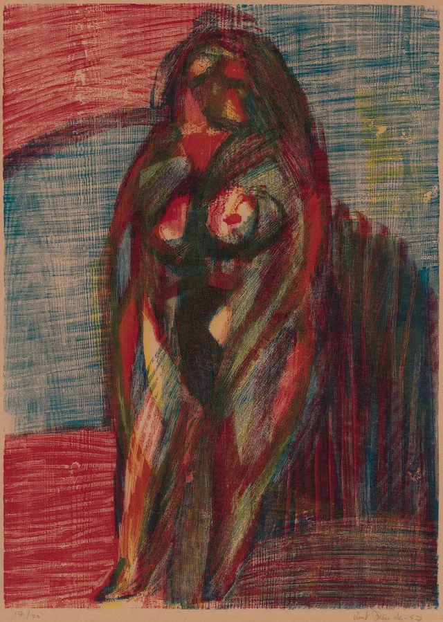 Rumohr, Knut — "Stående kvinneakt" 1957