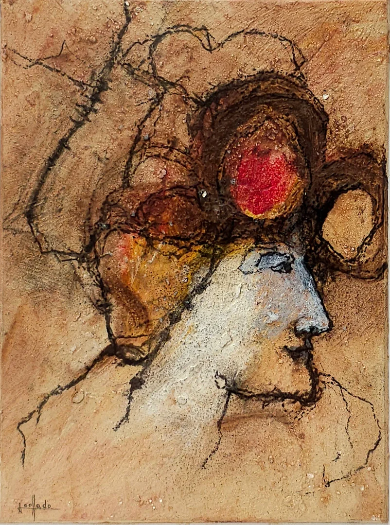 ANTONI COLLADO. SIN TÍTULO, TÉCNICA MIXTA SOBRE CARTÓN. CON CERTIFICADO EN EL ANVERSO CON REFERENCIA 237/98. — Engravings & Prints — Barcelona Auctions