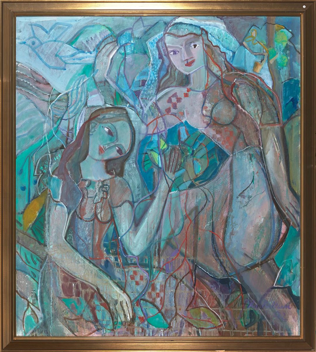 Rittun, Thorstein — "Vekst" 1992 — Kunst/Maleri — Blomqvist