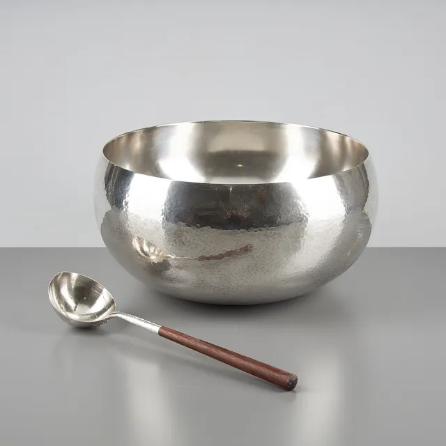 TAPIO WIRKKALA. SKÅL OCH SLEV, Etyk, silver, Hopeakeskus, Tavastehus 1974-77.