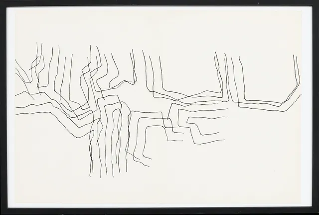 EDUARDO CHILLIDA. EFTER. Komposition, litografi ur Derriére Le Miroir.