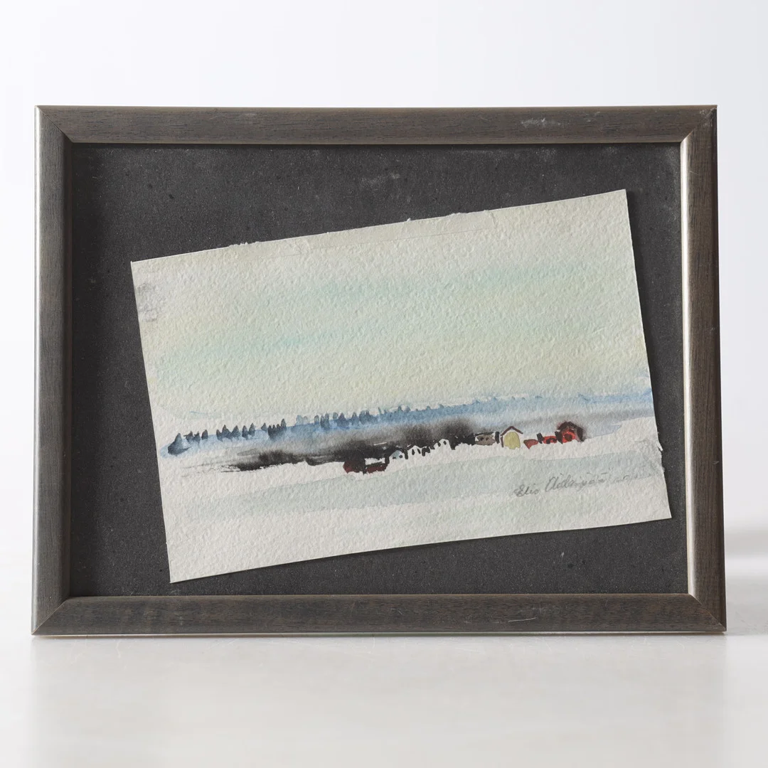 ELIS AIDANPÄÄ. Landskap, akvarell, signerad. — Paintings — Gomér & Andersson Nyköping