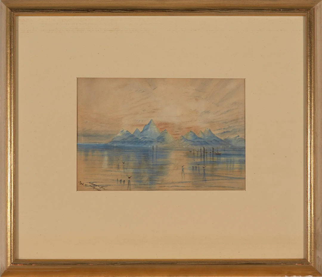 Holmboe, Thorolf — "Lofoten fra Hestfjorden" 1899 — Kunst/Øvrig billedkunst — Blomqvist
