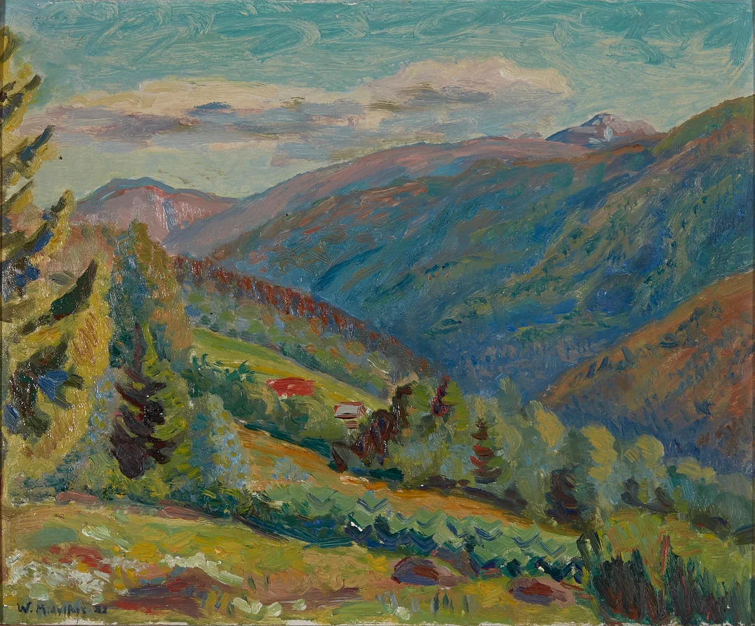Midelfart, Willi — "Hjartdal" 1932 — Kunst/Maleri — Blomqvist