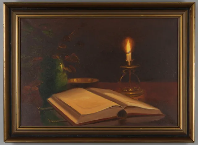 ARTHUR HEICKELL. Stilleben, olja på duk, signerad.