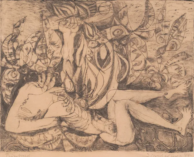 Winge, Sigurd — "Kvinne og innsekter" 1944