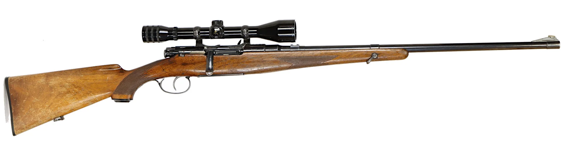 KULGEVÄR, fabrikat Mannlicher, modell 1950, kaliber .30-06, tillv.nr 17061, se-nr SE1582093. — Rifles — Walter Borg