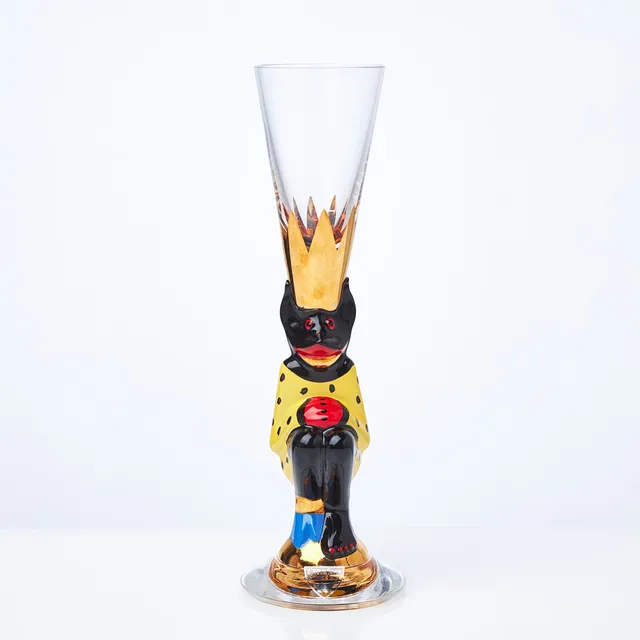 GUNNAR CYRÉN. Snapsglas, "Djävulsglas", jubileumsupplaga, Nobelservisen, Orrefors, 2012, etikettmärkt.