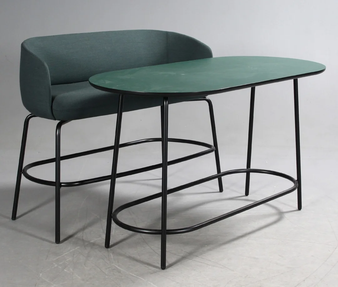 Form Us With Love for +Halle. Nest serien. Høj lounge sofa samt barbord, grøn (2) — Furniture/Other furniture — Lauritz