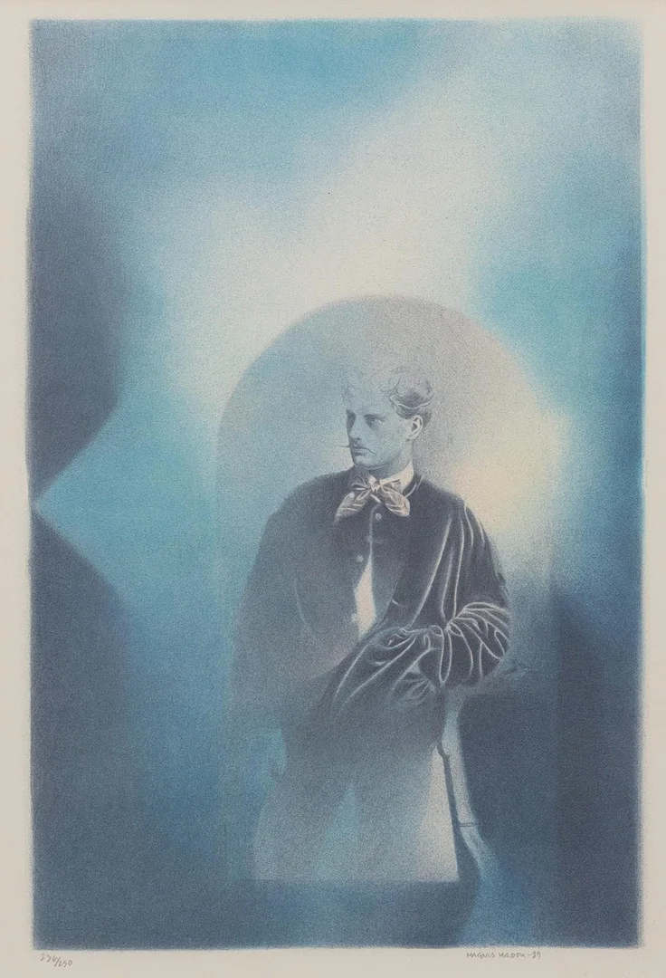 MAGNUS KROOK (FÖDD 1968). Komposition, litografi nr 236/250, signerad och daterad -89. — Engravings & Prints — Garpenhus Auktioner