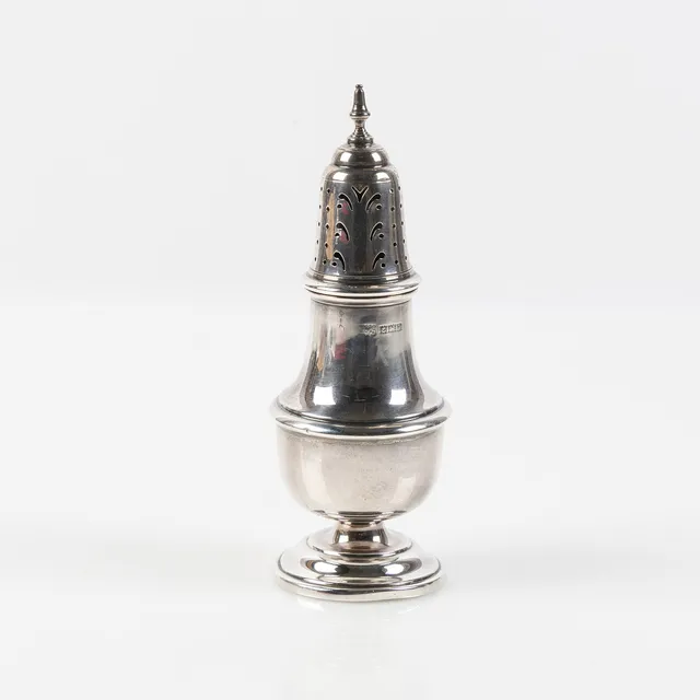 SOCKERSTRÖARE, sterlingsilver, Barker Ellis Silver Co, Birmingham 1966.