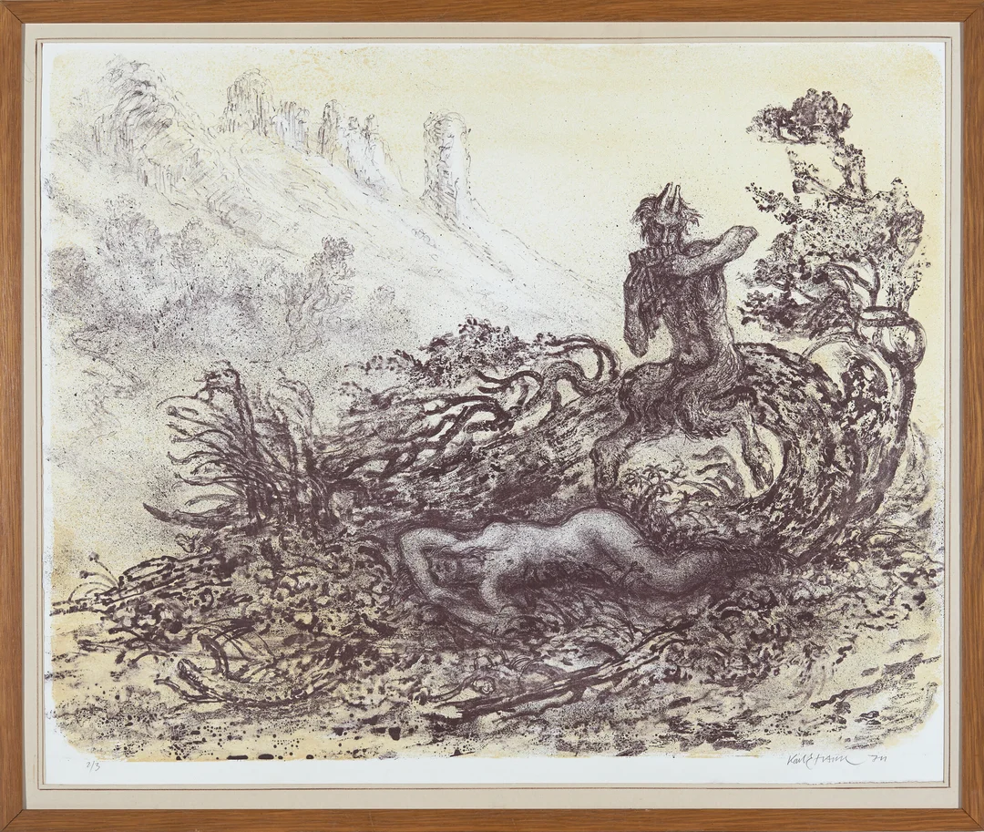 Harr, Karl Erik — Pan, 1974 — Kunst/Grafikk — Blomqvist